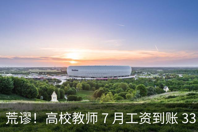 荒谬！高校教师 7 月工资到账 33 元：这笔账，到底怎么算出来的？